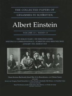 The Collected Papers of Albert Einstein, Volume 13: The Berlin Years: Writings & Correspondence, January 1922 - March 1923 - Documentary Edition Alber