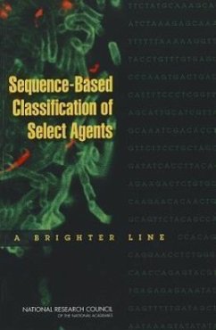 Sequence-Based Classification of Select Agents - National Research Council; Division On Earth And Life Studies; Board On Life Sciences; Committee on Scientific Milestones for the Development of a Gene Sequence-Based Classification System for the Oversight of Select Agents