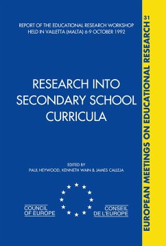 Research into Secondary School Curricula - Calleja, J. / Heywood, P. / Wain, K. (eds.)