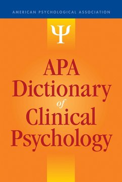 Cover APA Dictionary of Clinical Psychology