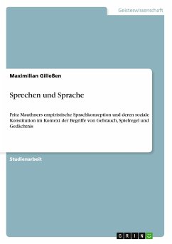 Sprechen und Sprache - Gilleßen, Maximilian