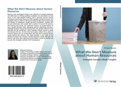 Cover What We Don't Measure about Human Resources