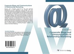 Corporate Blogs and Communications in Relationship Marketing
