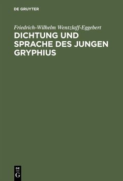 Cover Dichtung und Sprache des jungen Gryphius