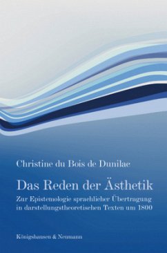 Das Reden der Ästhetik - Bois de Dunilac, Christine du