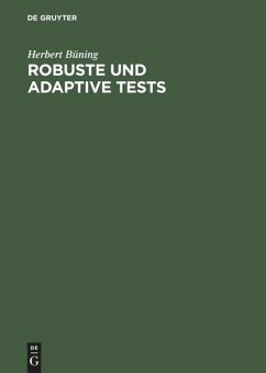 Robuste und adaptive Tests - Büning, Herbert