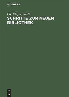 Cover Schritte zur Neuen Bibliothek