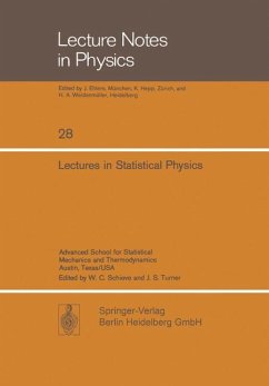 Lectures in Statistical Physics - Ehlers, J.;Ford, J.;George, C.;Turner, J. S.