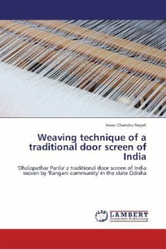 Weaving technique of a traditional door screen of India - Nayak, Iswar Chandra