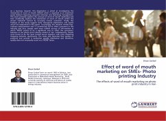 Effect of word of mouth marketing on SMEs- Photo printing Industry - Zaribaf, Ehsan