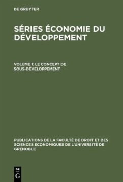 Le concept de sous-développement - Freyssinet, Jacques