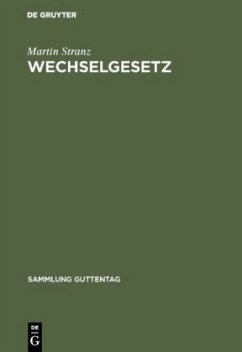 Wechselgesetz - Stranz, Martin