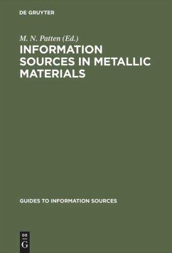 Information Sources in Metallic Materials