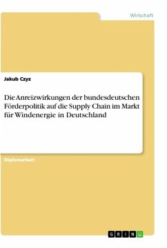 Die Anreizwirkungen der bundesdeutschen Förderpolitik auf die Supply Chain im Markt für Windenergie in Deutschland - Czyz, Jakub