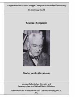Capograssi-Edition Bd. 6 - Capograssi, Giuseppe