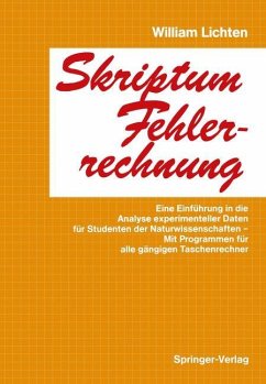 Skriptum Fehlerrechnung - Lichten, William