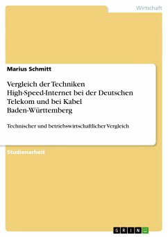 Vergleich der Techniken High-Speed-Internet bei der Deutschen Telekom und bei Kabel Baden-Württemberg - Schmitt, Marius