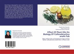 Effect Of Plant Oils On Biology,Of Collosobruchus analis Fab - Rani Khanzada, Shagufta;Sultana Syed, Tajwar;Siddique Khanzada, Muhammad