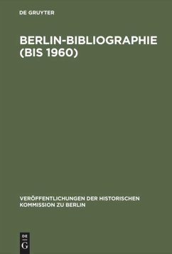 Berlin-Bibliographie (bis 1960)