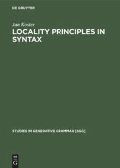 Locality principles in syntax - Koster, Jan