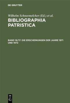 Die Erscheinungen der Jahre 1971 und 1972