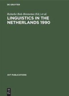 Linguistics in the Netherlands 1990