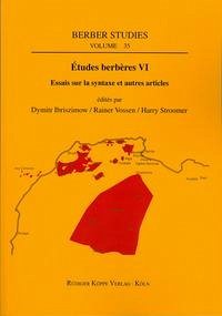 Études berbères VI. Essais sur la syntaxe et autres articles