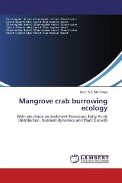 Mangrove crab burrowing ecology - Mchenga, Islam S.S.