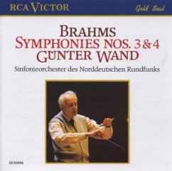 Sinfonie 3+4 - Johannes Brahms / Günter Wand und das Sinfonieorchester des NDR Hamburg