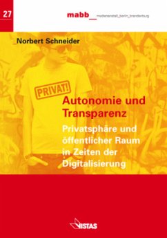 Autonomie und Transparenz - Schneider, Norbert