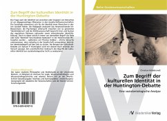 Zum Begriff der kulturellen Identität in der Huntington-Debatte - Hildebrandt, Christian