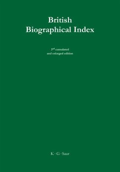 Cover British Biographical Index (eBook, PDF)