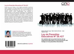 Cover Ley de Pasantías Educativas Nº 26.427