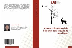 Analyse thématique de la démesure dans l¿¿uvre de Jean Giono - Bouali, Mostafa