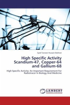 High Specific Activity Scandium-47, Copper-64 and Gallium-68