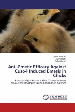 Anti-Emetic Efficacy Against Cuso4 Induced Emesis in Chicks