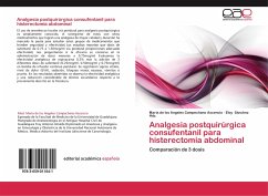 Analgesia postquirúrgica consufentanil para histerectomía abdominal - Campechano Ascencio, María de los Angeles;Sánchez Hdz., Eloy