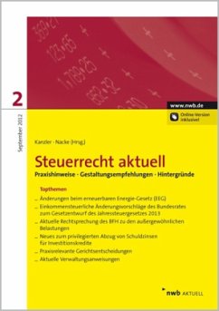 Cover Steuerrecht aktuell 2/2012