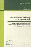 Lernmotivationsförderung in der Berufsschule: Wie kann die Lernmotivation von Jugendlichen in der Berufsausbildungsvorbereitung gestärkt werden?