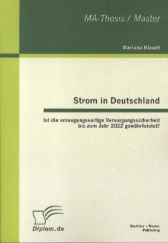 Strom in Deutschland - Ist die erzeugungsseitige Versorgungssicherheit bis zum Jahr 2022 gewährleistet? - Klaudt, Mariana