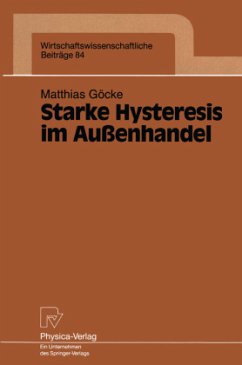 Starke Hysteresis im Außenhandel - Göcke, Matthias