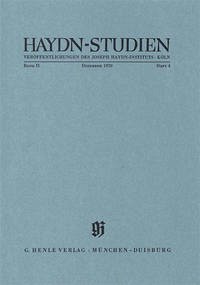 Haydn Studien. Veröffentlichungen des Joseph Haydn-Instituts Köln. Band II, Heft 4, Dezember 1970