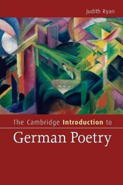 The Cambridge Introduction to German Poetry - Ryan, Judith (Harvard University, Massachusetts)