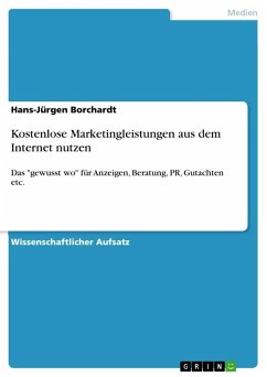 Kostenlose Marketingleistungen aus dem Internet nutzen - Borchardt, Hans-Jürgen