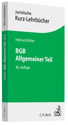 Cover BGB Allgemeiner Teil
