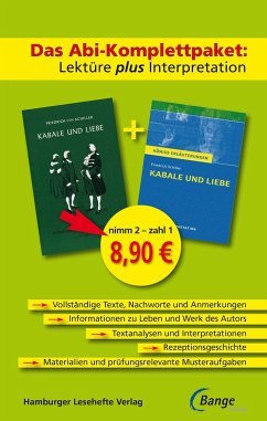 Kabale und Liebe - Das Abi-Komplettpaket: Lektüre plus Interpretation. - Schiller, Friedrich