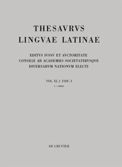 Thesaurus linguae Latinae. . / r - rarus / Thesaurus linguae Latinae Vol. XI. Pars 2. Fas, Vol.11.