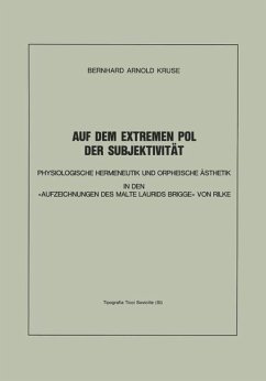 Auf dem Extremen Pol der Subjektivität - Kruse, Bernhard A.