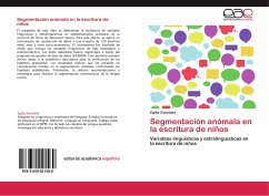 Segmentación anómala en la escritura de niños