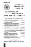 Geochemistry and Mineralogy of Rare Earth Elements